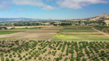 Drone footage of Spade & Plow Organics