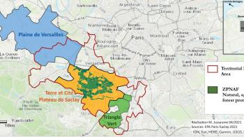 Plateau de Saclay map