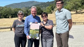 Bay Area Ridge Trail Dedication_Janet McBride - Senator Cortese - Andrea Mackenzie - Todd Lofgren