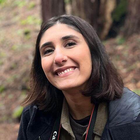 Annie profile photo in a redwood forest